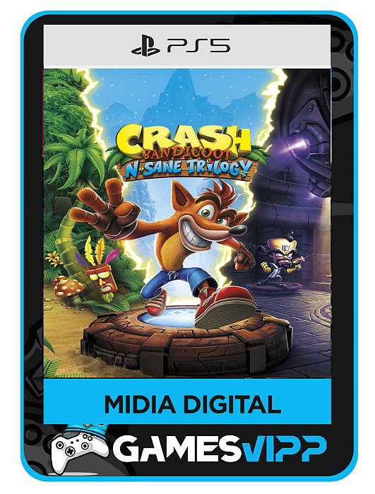 Crash bandicoot n sane trilogy Ps5 Mídia digital
