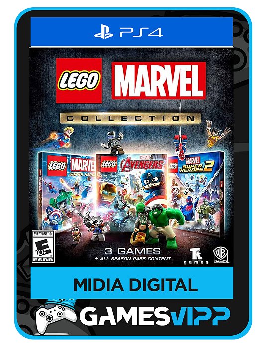 Coleção Lego Marvel PS4 mídia digital