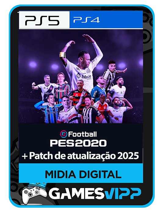 Pes 2020 PS4 e PS5 + Atualização 2025 Midia digital