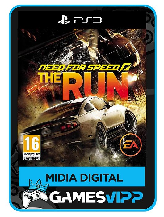 Need for speed the run PS3 mídia Digital