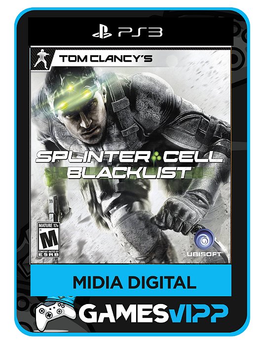 Splinter Cell Blacklist PS3 mídias digital