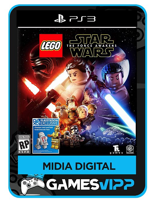 Lego star wars the force awakens PS3 mídia digital