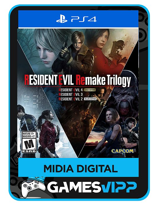 Resident Evil Remake Trilogy  PS4 Midia digital