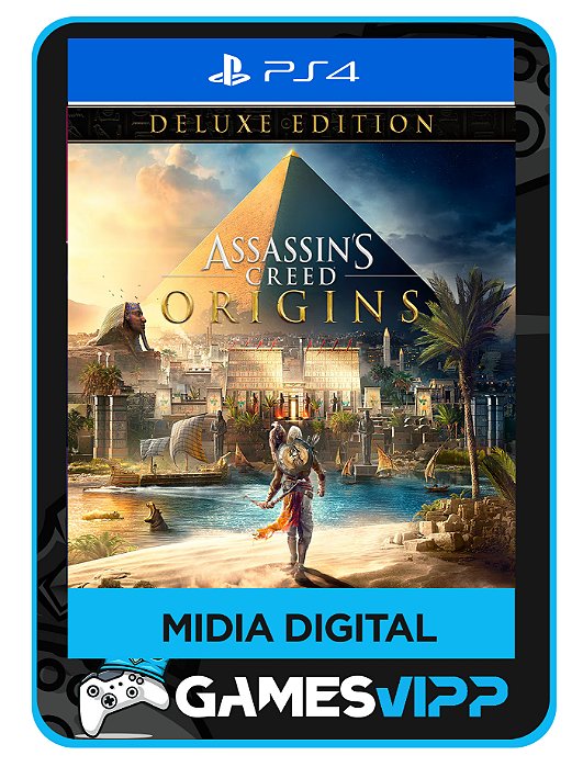 Assassins Creed Origins  Edição Deluxe PS4 Midia digital