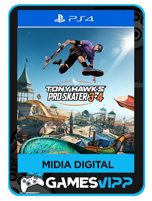 Tony hawks pro skater 3 + 4 PS4 Mídia digital