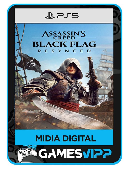 Assassins Creed Black Flag Resynced PS5 Midia digital Pré Venda