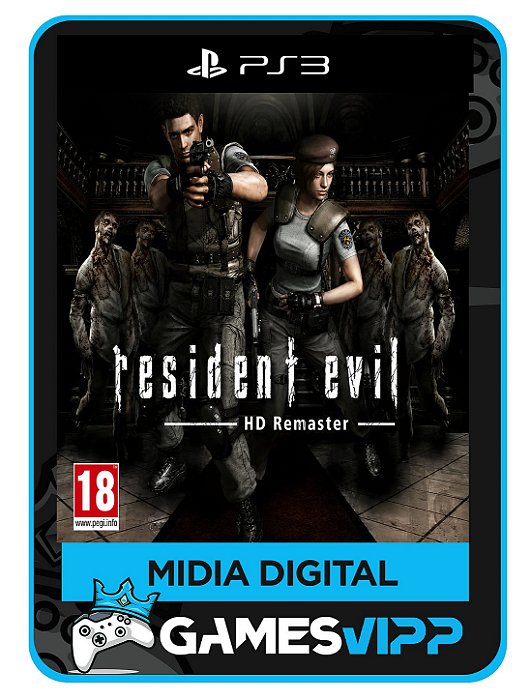 Resident Evil Hd remaster Ps3 Mídia digital
