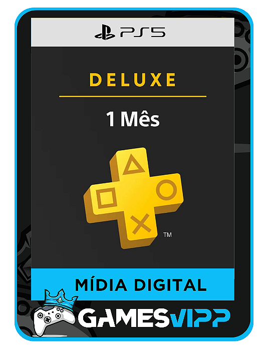 Psn Plus Deluxe 1 mês PS5 Midia digital