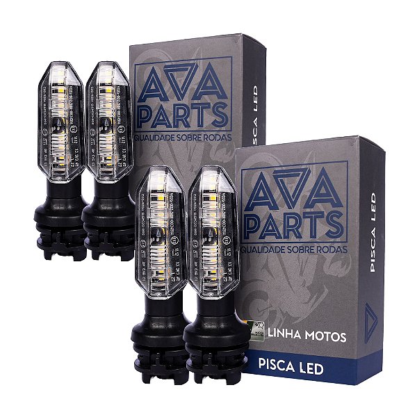 Kit 04 Pisca Led Seta Modelo CB 250F Twister p/ Honda Titan160 Fan 125 150 160 2014 a 2025