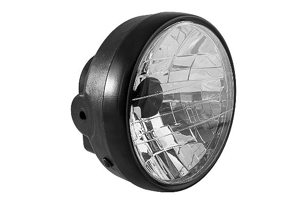 Farol Completo sem Lâmpada Titan KS / ES / Fan 125 (2000 ate 2004) Ao Preto