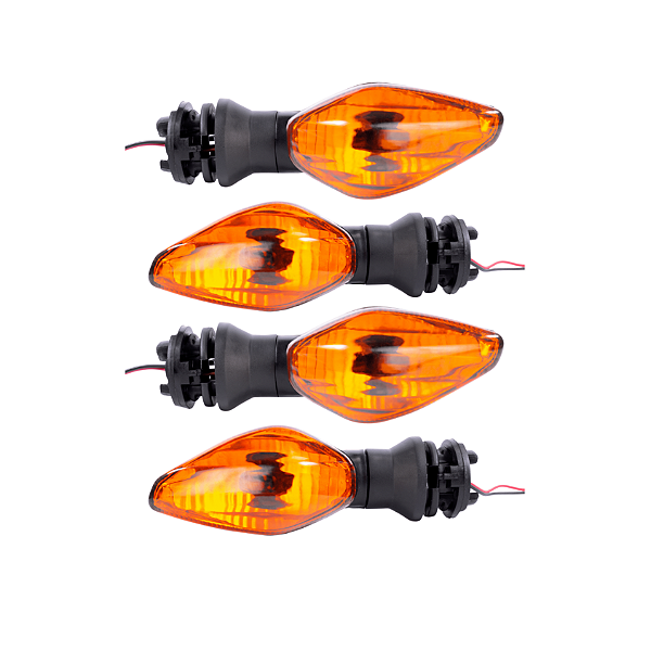 KIT 4 Pisca Seta Titan 125 / 150 / Titan 150  Laranja (Nao Acompanha Lampada)
