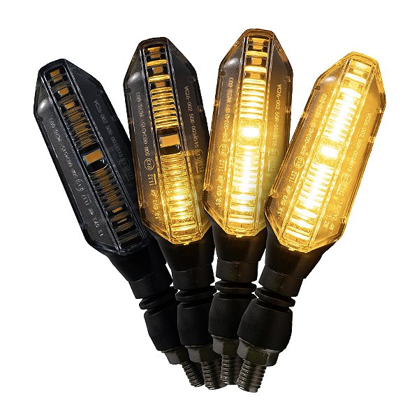Kit 4 Pisca Led Sequencial Seta  Modelo CB 250F Twister p/ Honda Titan160 Fan 125 150 160 Universal