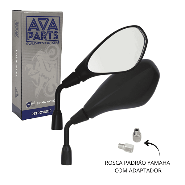 Retrovisor para motos YAMAHA modelo F800 GS650 haste curta Lente Convexa
