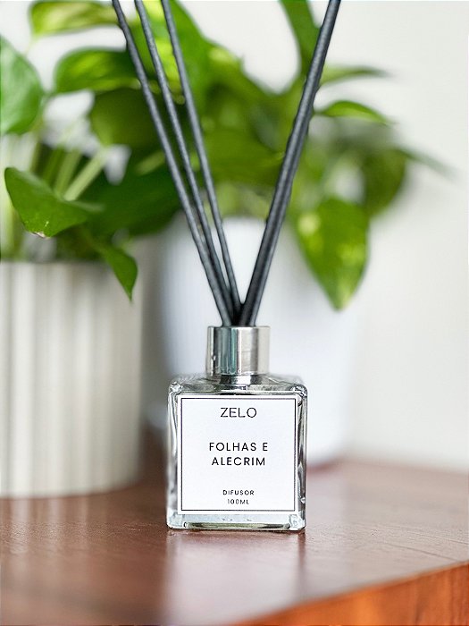 Difusor de Ambiente Cascas e Folhas e Alecrim 100mL