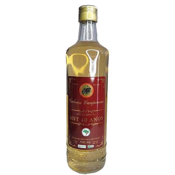 Cachaça Carvalho 40 anos Orgânica (700 ml)