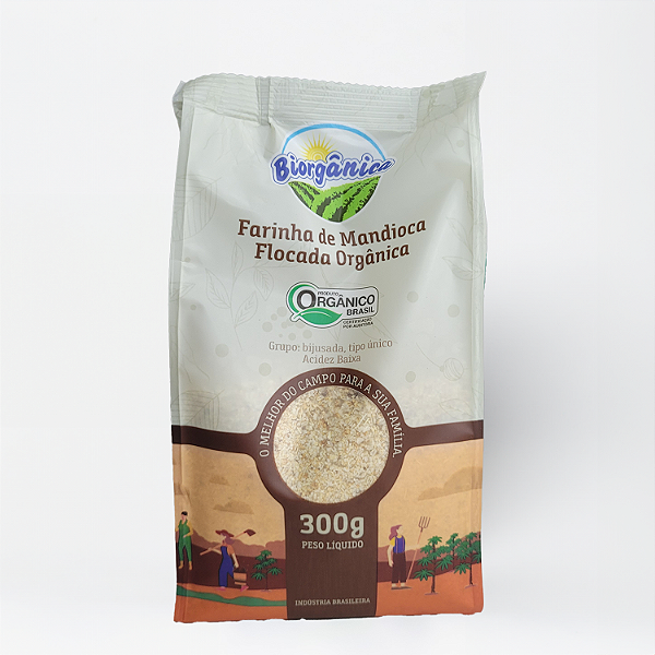 Farinha de Mandioca Flocada Orgânica (300g)