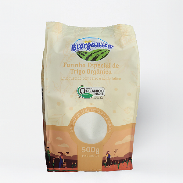 Farinha de Trigo Orgânica (500g)