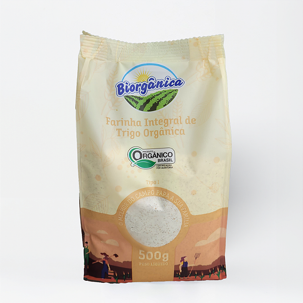 Farinha de Trigo Integral Orgânica (500g)
