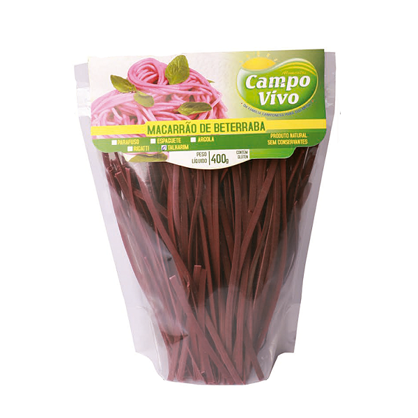 Macarrão de Beterraba Talharim Grosso(400g)