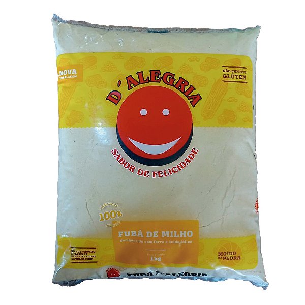 Fubá de milho moído a pedra(1kg)