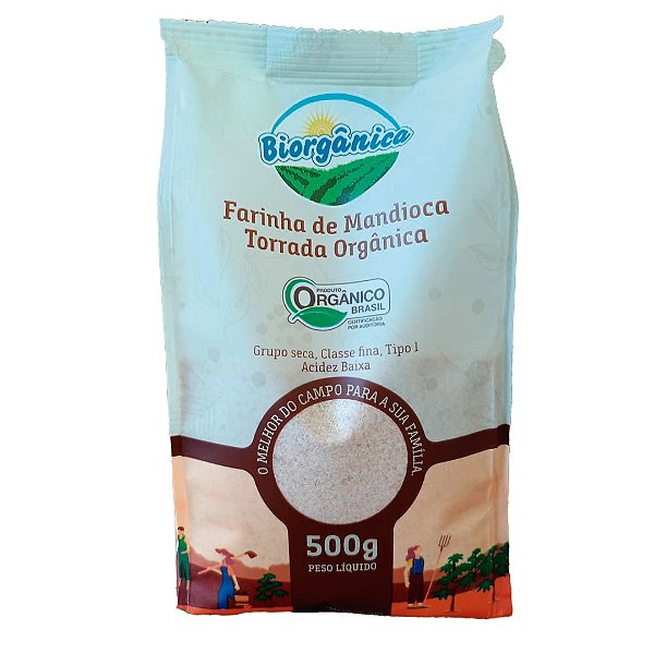 Farinha de mandioca torrada orgânica(500g)