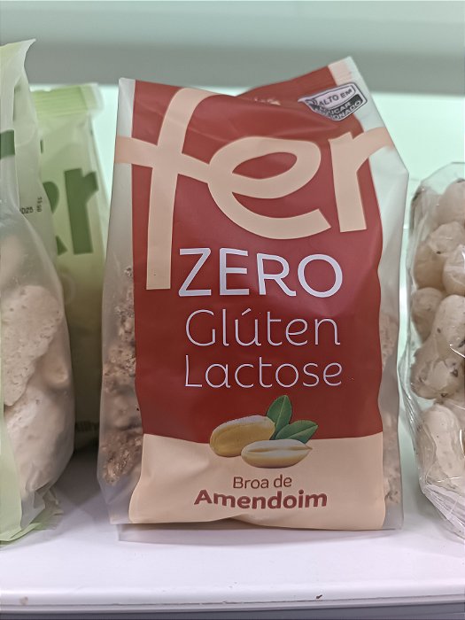 BROA DE AMENDOIM ZERO GLUTÉN ZERO LACTOSE