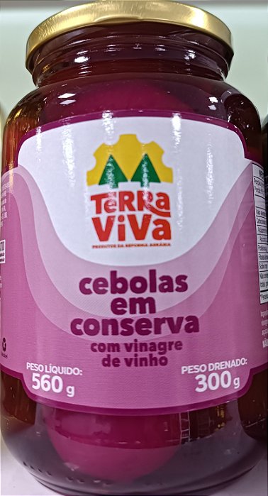 Cebolas em conserva