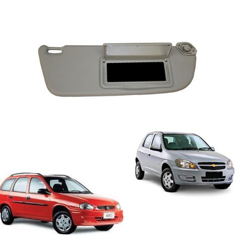 Quebra Sol com Espelho Lado Direito PRISMA CELTA CORSA CLASSIC WAGON WIND PICK UP
