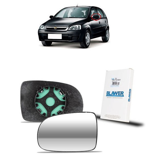 Lente Espelho Base Espelhado Retrovisor Direito CORSA HATCH SEDAN MONTANA