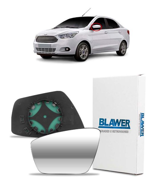 Lente Espelho Base do Retrovisor Direito NOVO KA KA+