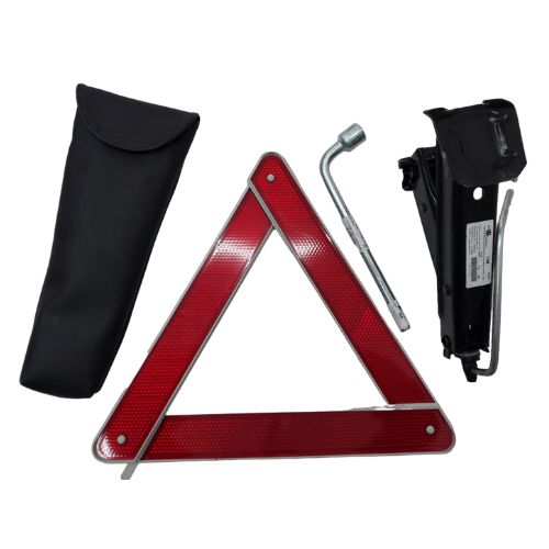 Kit Estepe Automotivo Chave de roda 17mm Macaco Triangulo Bolsa Exclusiva