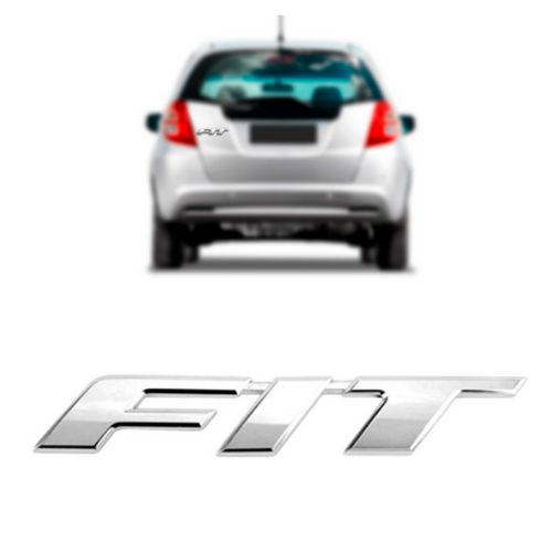 Emblema Letreiro Cromado Para FIT 2009 A 2014