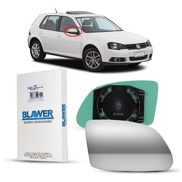 Lente Espelho com Base Lado Direito para carro GOLF POLO