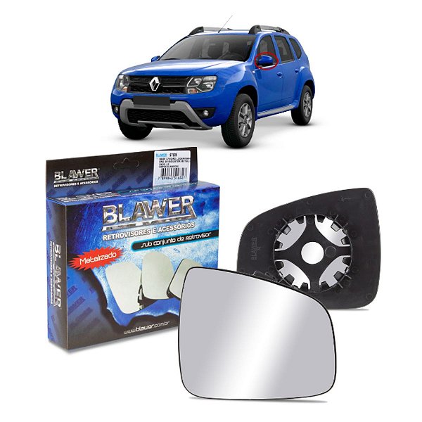 Espelho Lente Direito Base Metalizado Para LOGAN SANDERO STEPWAY