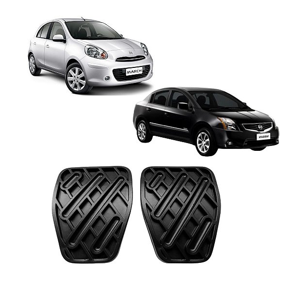 Kit Capa Pedal Freio Embreagem March Versa Sentra 2012 A 2016