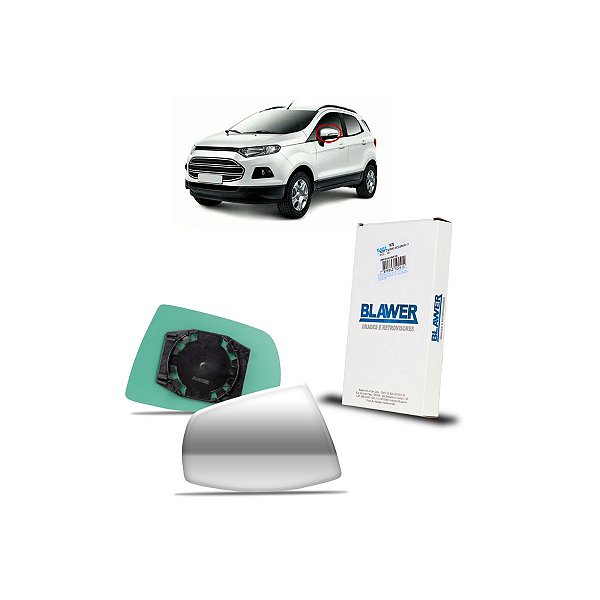 Lente Espelho Retrovisor Base Esquerdo Ecosport 2013 A 2019