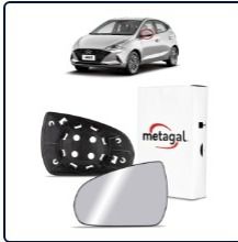 Lente Espelho Retrovisor Base Esquerdo HB20 2020 A 2022