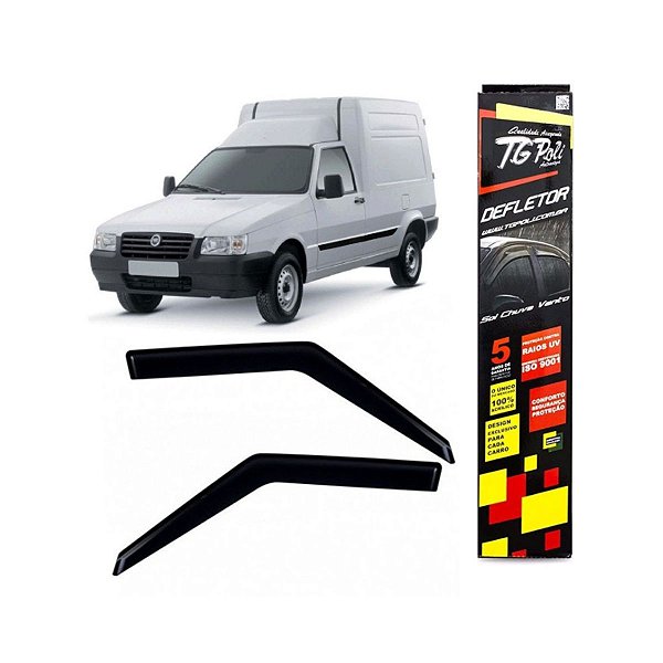 Calha De Chuva Porta Defletor Para Fiorino 1989 A 2013 2p