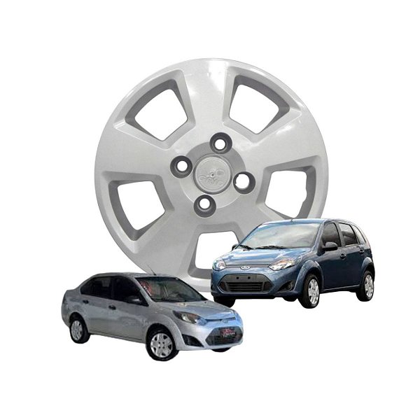 Calota Aro 14 GRID Fixação Parafuso Cubo Baixo Fiesta Hatch/Sedan 2008 a 2012
