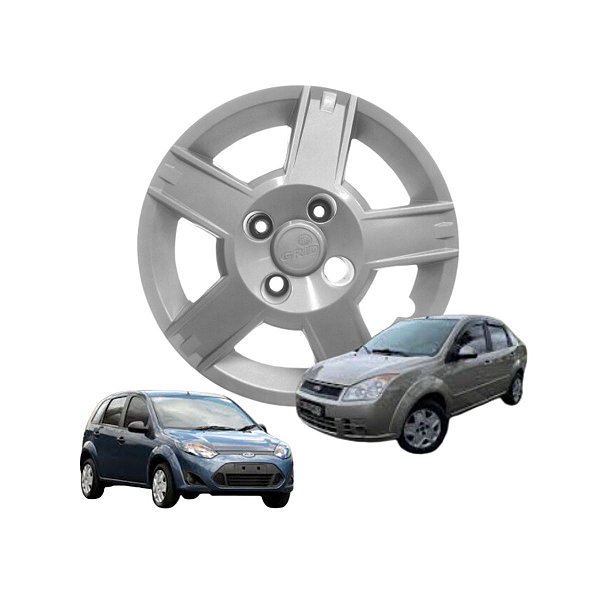 Calota Aro 14 GRID Fixação Parafuso Cubo Baixo Fiesta Hatch/Sedan 2008 a 2010