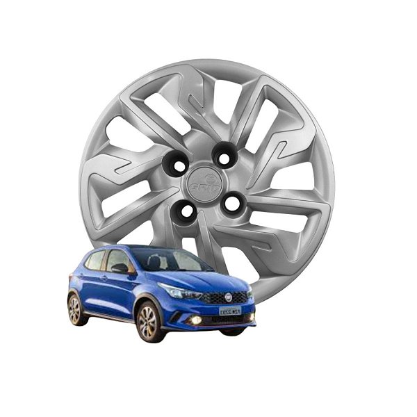 Calota Aro 14 GRID Fixação Parafuso Cubo Baixo Fiat Argo 2017 a 2020