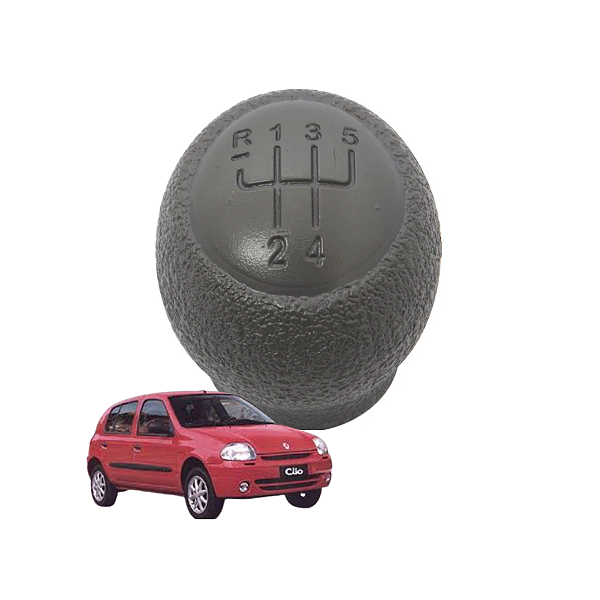 Bola da Alavanca do Câmbio Cinza Renault Clio 1996 a 2002