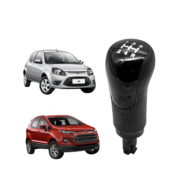 Bola da Alavanca do Câmbio Lente Preta EcoSport Fiesta Ka 2008 a 2013