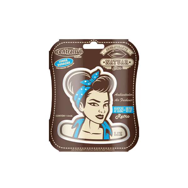 Aromatizante Cheirinho Odorizador Automotivo Centralsul Miniatura Liz Pin Up Retro