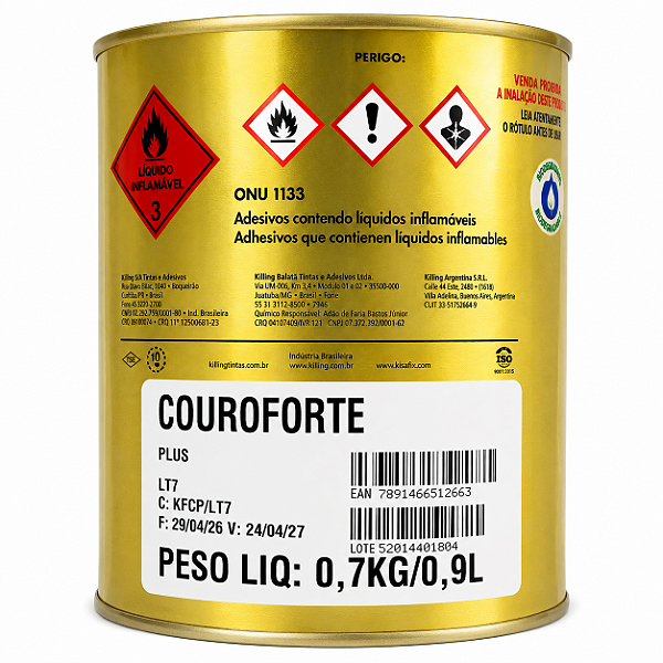 Cola Adesivo Contato Couro Forte Kisafix 0,7kgr