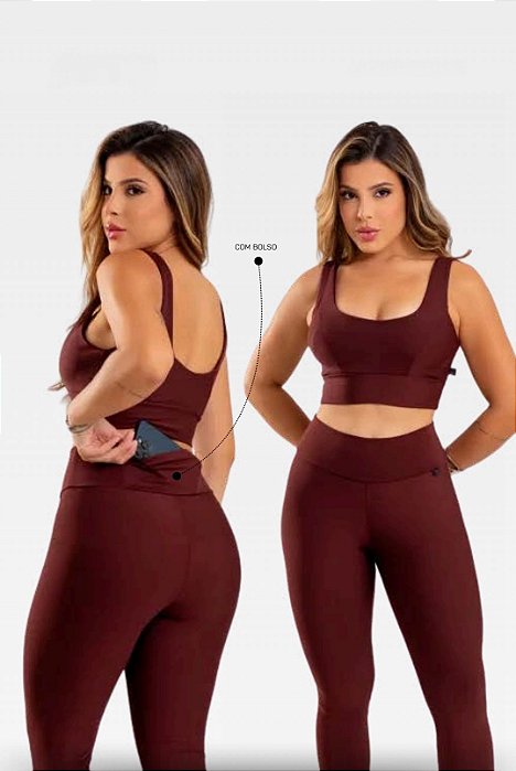 Conjunto Suplex com bolso