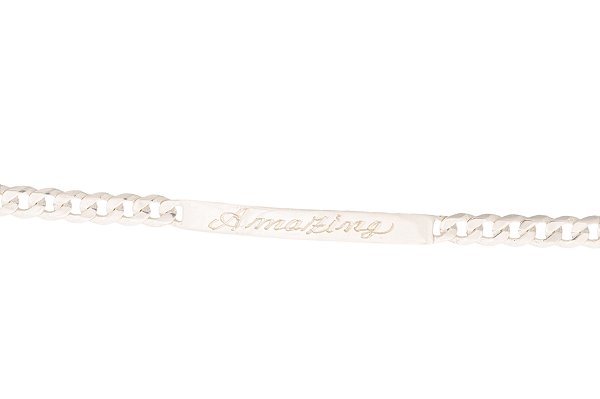 Pulseira de Prata Grumet Personalizada