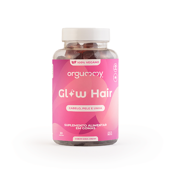 Glow Hair Orgummy - 30 unidades - para 1 mês