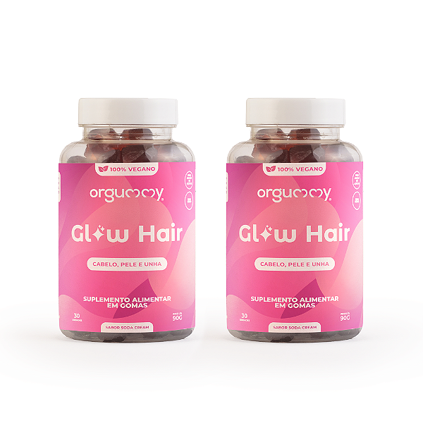 Glow Hair Orgummy - 60 unidades - para 2 meses