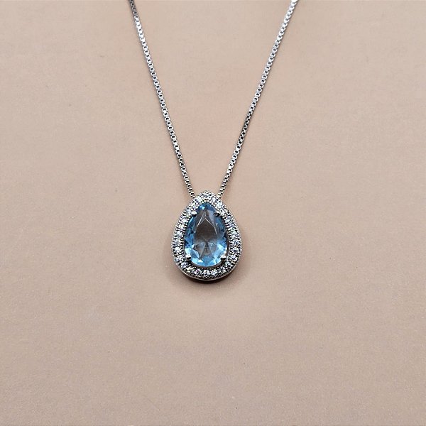 COLAR GOTA AZUL CLARA MARACANÃ